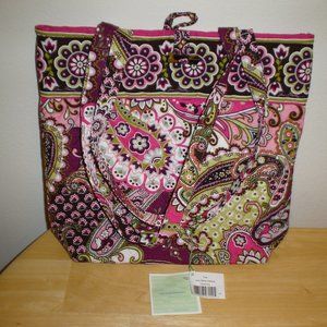 Vera Bradley Tote Bag in Very Berry Paisley Print
